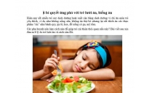 GIẢI PHÁP VỚI TRẺ BIẾNG ĂN