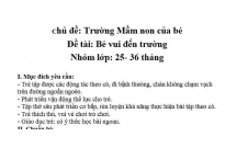 GIÚP BÉ VẬN ĐỘNG