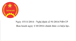 Nghị định số 91/2014/NĐ-CP