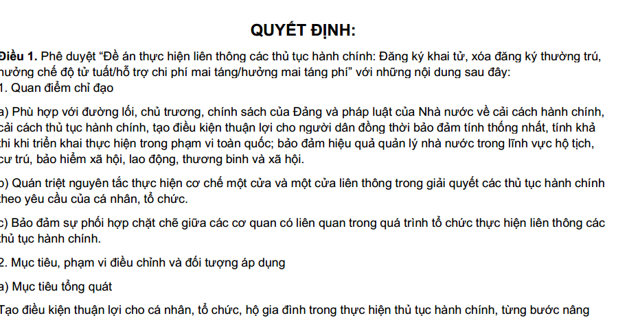 LIÊN THÔNG THỦ TỤC HÀNH CHÍNH