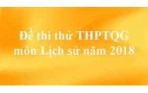 Đề thi thử THPT Quốc gia 2018 Sở GD&ĐT TP Hồ Chí Minh