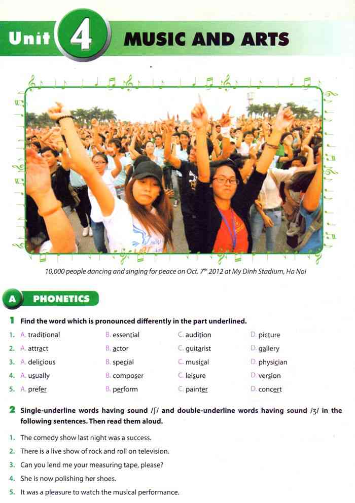 Bài tập Tiếng Anh lớp 7 mới Unit 4