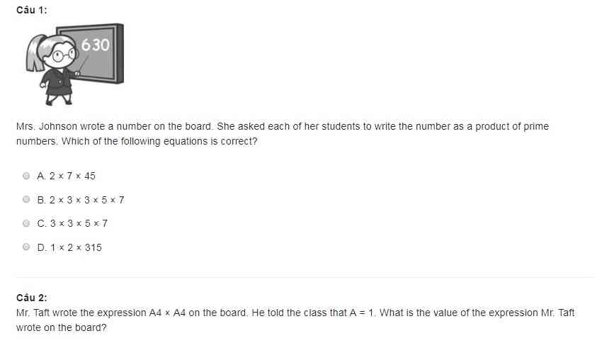 Tiếng Anh lớp 3 - Đề thi học kỳ 2 trường Tiểu học Hoàng Văn Thụ, Đồng Nai 2014 - 2015