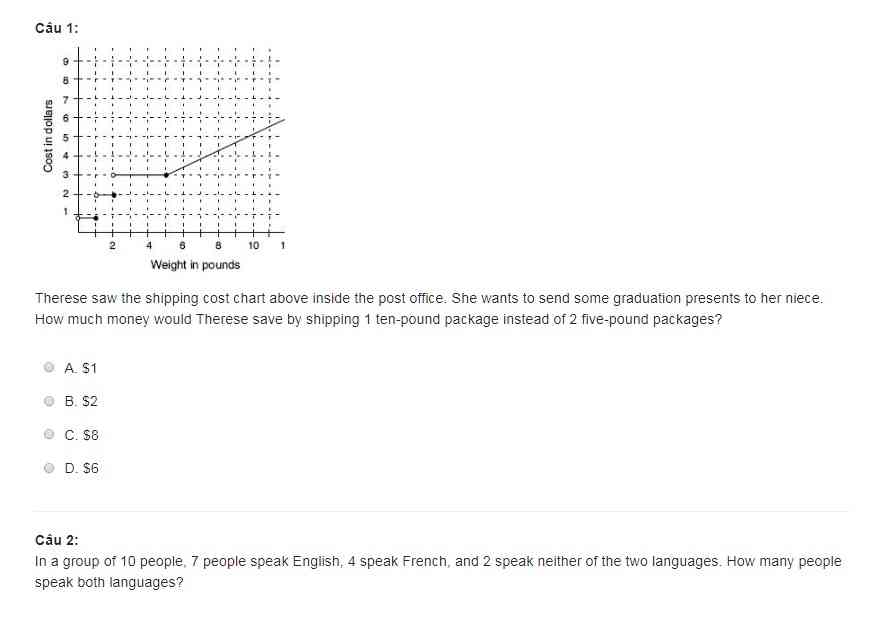 IOE tiếng Anh lớp 4 lần 12 niên khóa 2015
