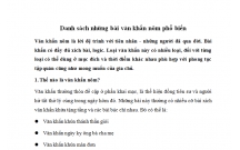 Một số bài văn khấn nôm phổ biến